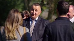 Sonya Rebecchi, Councillor Simmons, Jack Callahan in Neighbours Episode 