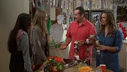 Mishti Sharma, Willow Somers (posing as Willow Bliss), Toadie Rebecchi, Amy Williams in Neighbours Episode 