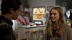 Ben Kirk, Dipi Rebecchi, Willow Somers (posing as Willow Bliss) in Neighbours Episode 