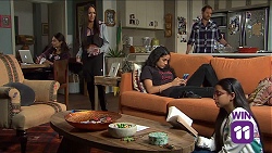 Dipi Rebecchi, Mishti Sharma, Shane Rebecchi, Yashvi Rebecchi, Kirsha Rebecchi in Neighbours Episode 