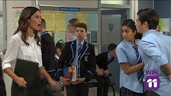 Elly Conway, Jimmy Williams, Yashvi Rebecchi, Ben Kirk in Neighbours Episode 7663