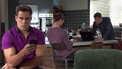 Aaron Brennan, Tyler Brennan, Mark Brennan in Neighbours Episode 