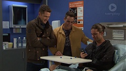 Mark Brennan, Aaron Brennan, Tyler Brennan in Neighbours Episode 