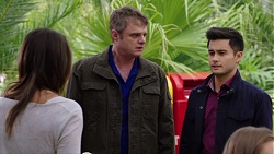 Paige Novak, Gary Canning, David Tanaka in Neighbours Episode 