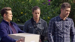 Aaron Brennan, Tyler Brennan, Mark Brennan in Neighbours Episode 7673