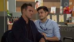 Aaron Brennan, David Tanaka in Neighbours Episode 