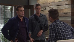 Aaron Brennan, Tyler Brennan, Mark Brennan in Neighbours Episode 