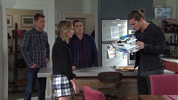 Mark Brennan, Piper Willis, Aaron Brennan, Tyler Brennan in Neighbours Episode 