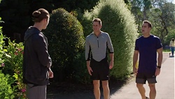 Tyler Brennan, Mark Brennan, Aaron Brennan in Neighbours Episode 
