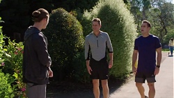 Tyler Brennan, Mark Brennan, Aaron Brennan in Neighbours Episode 7678