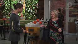 Tyler Brennan, Sheila Canning in Neighbours Episode 