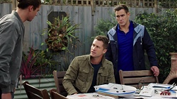 Tyler Brennan, Mark Brennan, Aaron Brennan in Neighbours Episode 