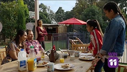 Dipi Rebecchi, Shane Rebecchi, Mishti Sharma, Kirsha Rebecchi, Yashvi Rebecchi in Neighbours Episode 7681