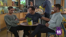 Tyler Brennan, Aaron Brennan, Mark Brennan in Neighbours Episode 7681