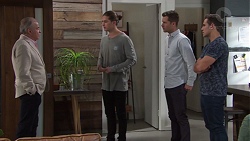 Hamish Roche, Tyler Brennan, Mark Brennan, Aaron Brennan in Neighbours Episode 