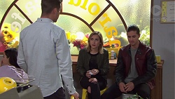 Mark Brennan, Piper Willis, Tyler Brennan in Neighbours Episode 