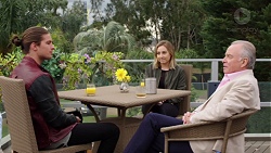 Tyler Brennan, Piper Willis, Hamish Roche in Neighbours Episode 