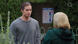Tyler Brennan, Sheila Canning in Neighbours Episode 