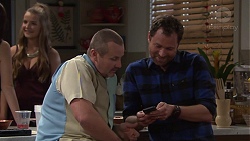 Freya Stone, Toadie Rebecchi, Shane Rebecchi in Neighbours Episode 7688