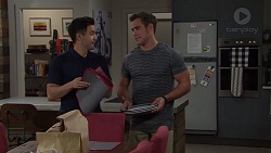 David Tanaka, Aaron Brennan in Neighbours Episode 