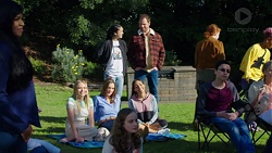 Yashvi Rebecchi, Shane Rebecchi, Xanthe Canning, Amy Williams, Mishti Sharma in Neighbours Episode 7695