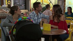 Paige Novak, Mark Brennan, Elly Conway in Neighbours Episode 