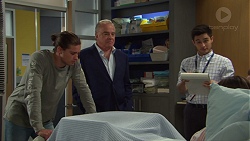 Tyler Brennan, Hamish Roche, David Tanaka in Neighbours Episode 