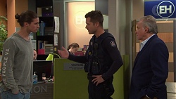 Tyler Brennan, Mark Brennan, Hamish Roche in Neighbours Episode 