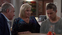 Hamish Roche, Sheila Canning, Tyler Brennan in Neighbours Episode 7698