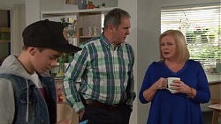 Jimmy Williams, Karl Kennedy, Sheila Canning in Neighbours Episode 7699