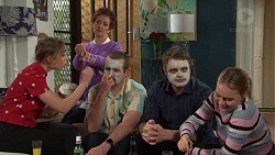 Piper Willis, Susan Kennedy, Toadie Rebecchi, Gary Canning, Xanthe Canning in Neighbours Episode 