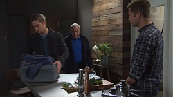 Tyler Brennan, Hamish Roche, Mark Brennan in Neighbours Episode 