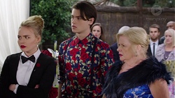 Xanthe Canning, Ben Kirk, Sheila Canning in Neighbours Episode 