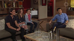 Leo Tanaka, Amy Williams, Jimmy Williams, David Tanaka in Neighbours Episode 
