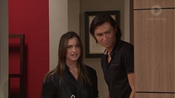 Amy Williams, Leo Tanaka in Neighbours Episode 7707