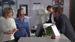 Steph Scully, Amy Williams, Leo Tanaka, Paul Robinson in Neighbours Episode 7708