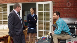 Toadie Rebecchi, Yashvi Rebecchi, Shane Rebecchi in Neighbours Episode 7709