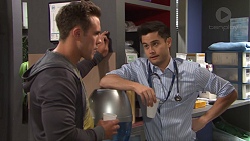 Aaron Brennan, David Tanaka in Neighbours Episode 