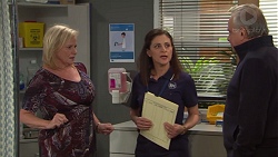 Sheila Canning, Louise McLeod, Hamish Roche in Neighbours Episode 7710