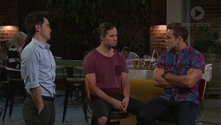 David Tanaka, Tyler Brennan, Aaron Brennan in Neighbours Episode 7710