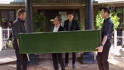 Gary Canning, Paul Robinson, Leo Tanaka, Justin Hope in Neighbours Episode 