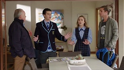 Hamish Roche, Ben Kirk, Piper Willis, Tyler Brennan in Neighbours Episode 7713