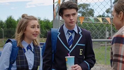 Piper Willis, Ben Kirk, Amy Williams in Neighbours Episode 7713