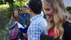 Sonya Rebecchi, Gary Canning, David Tanaka, Abby Coleman in Neighbours Episode 7717