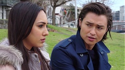 Mishti Sharma, Leo Tanaka in Neighbours Episode 