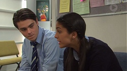 Ben Kirk, Yashvi Rebecchi in Neighbours Episode 