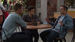 Mark Brennan, David Tanaka, Aaron Brennan in Neighbours Episode 7721